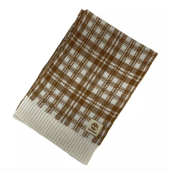 Timberland Accessories - 💚 5 For $25 Timberland Brown and White Plaid Scarf